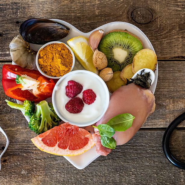 Selection Of Food To Boost Immune System Healthy, Rich In Vitamin And Antioxidants